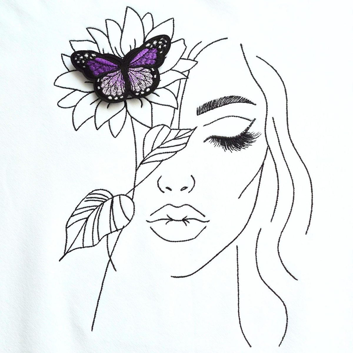 Tricou guler rotund - Flower