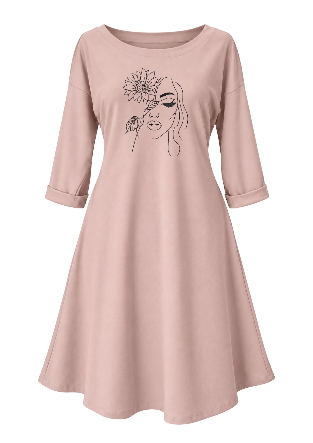 Rochie de toamna din bumbac - Flower