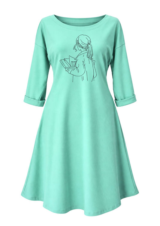 Rochie de toamna din bumbac - Books