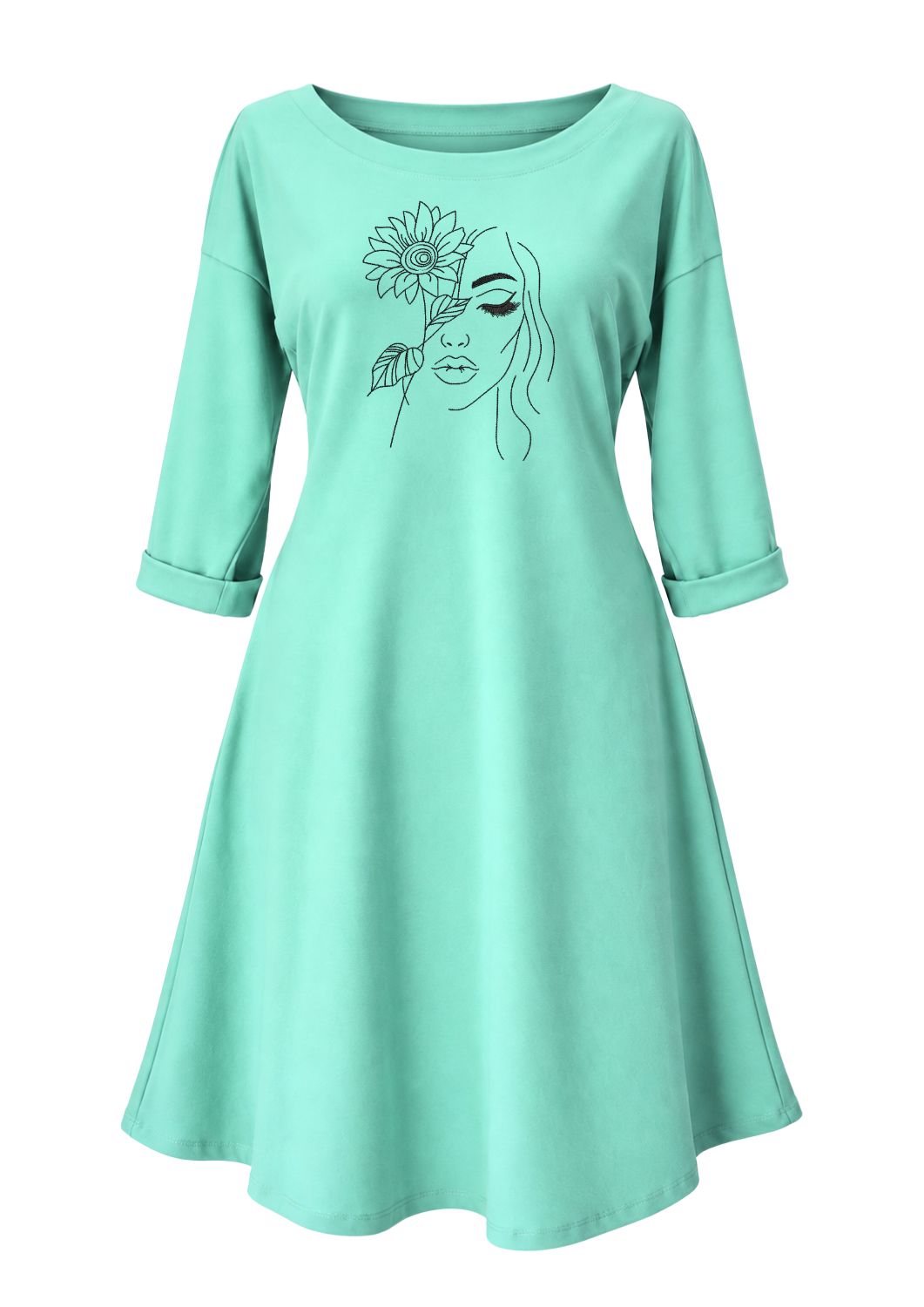 Rochie de toamna din bumbac - Flower