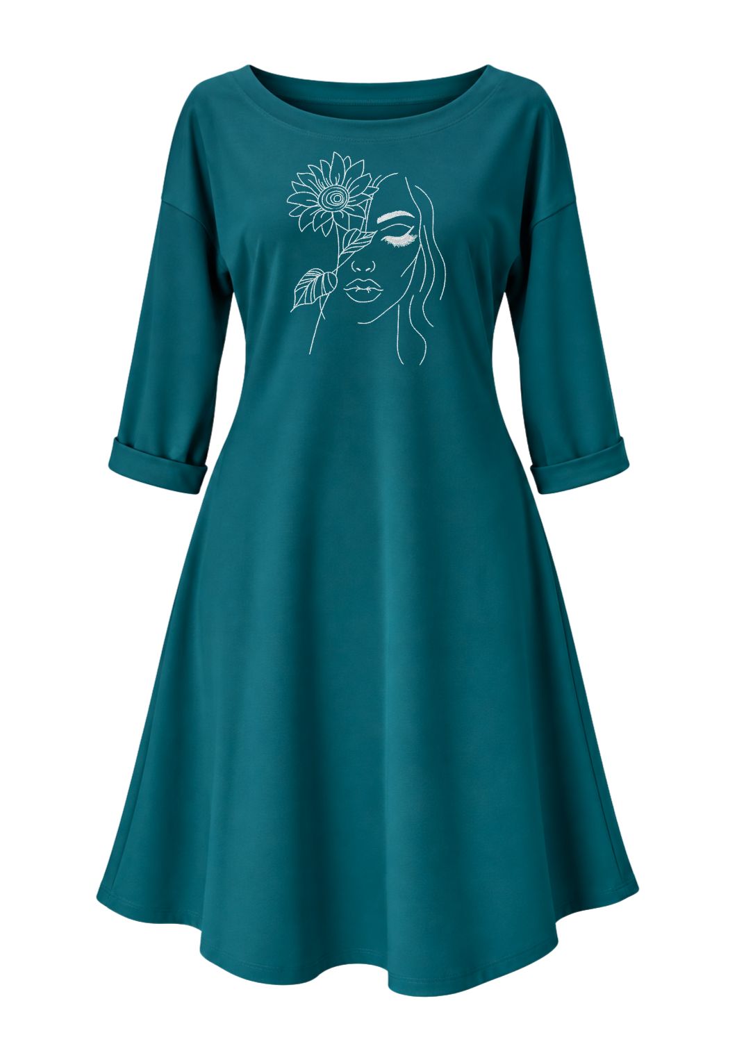 Rochie de toamna din bumbac - Flower