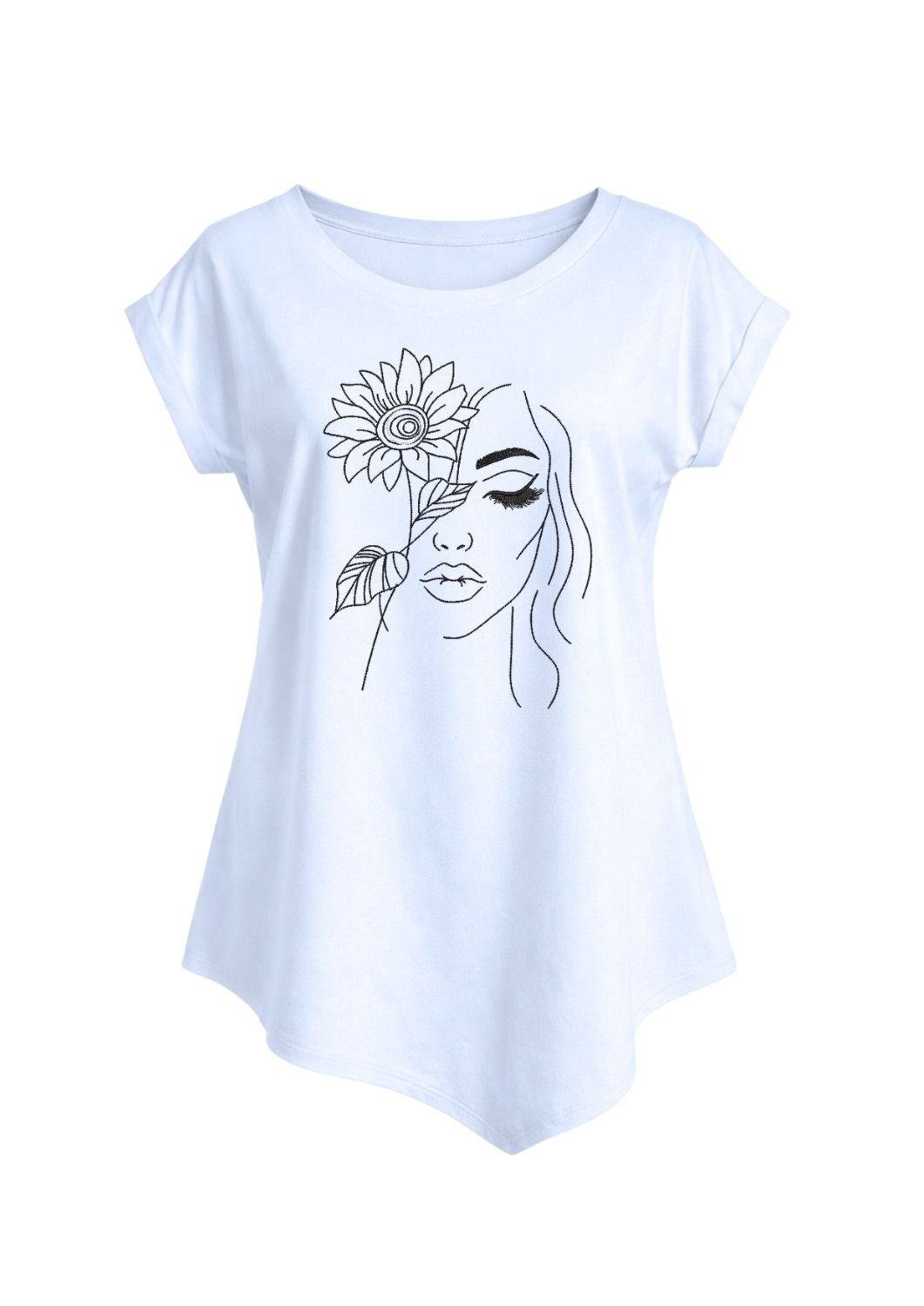Tricou guler rotund - Flower