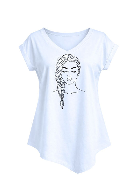 Tricou guler în V - Dream