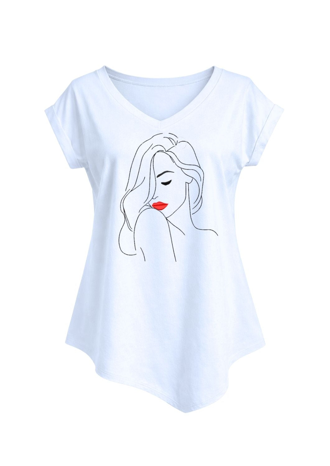 Tricou guler în V - Mistery