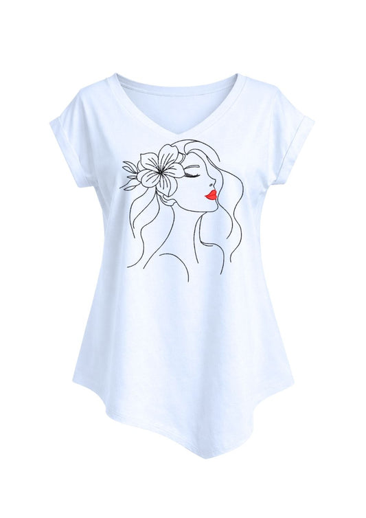 Tricou guler în V - Passion